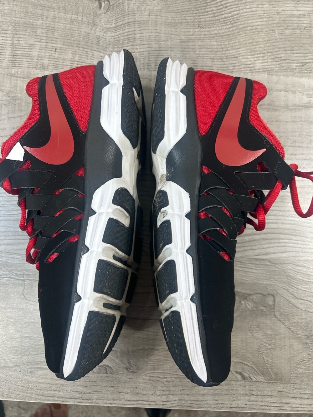 Nike Lunarlon Black Red Running Shoes Men’s Size 7.5 Athletic Sneakers - Picture 7 of 10